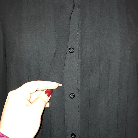 The Loft sheer button down blouse Sz S - Picture 5 of 5